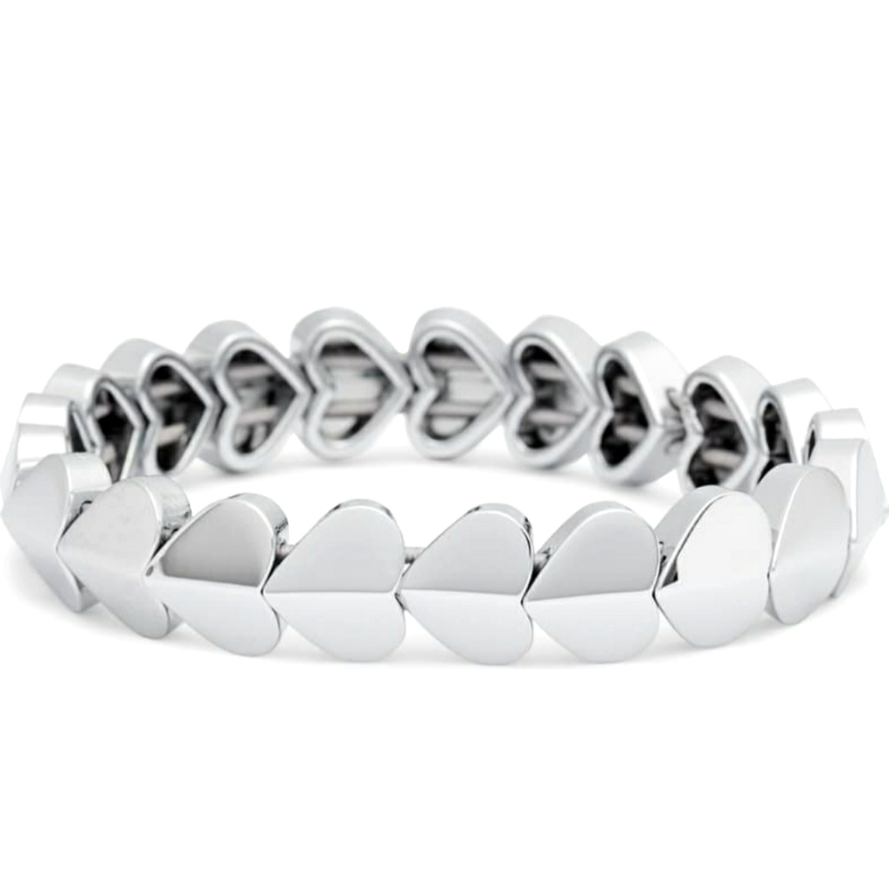 Kate Spade New York Shiny Hearts Bracelet Silver